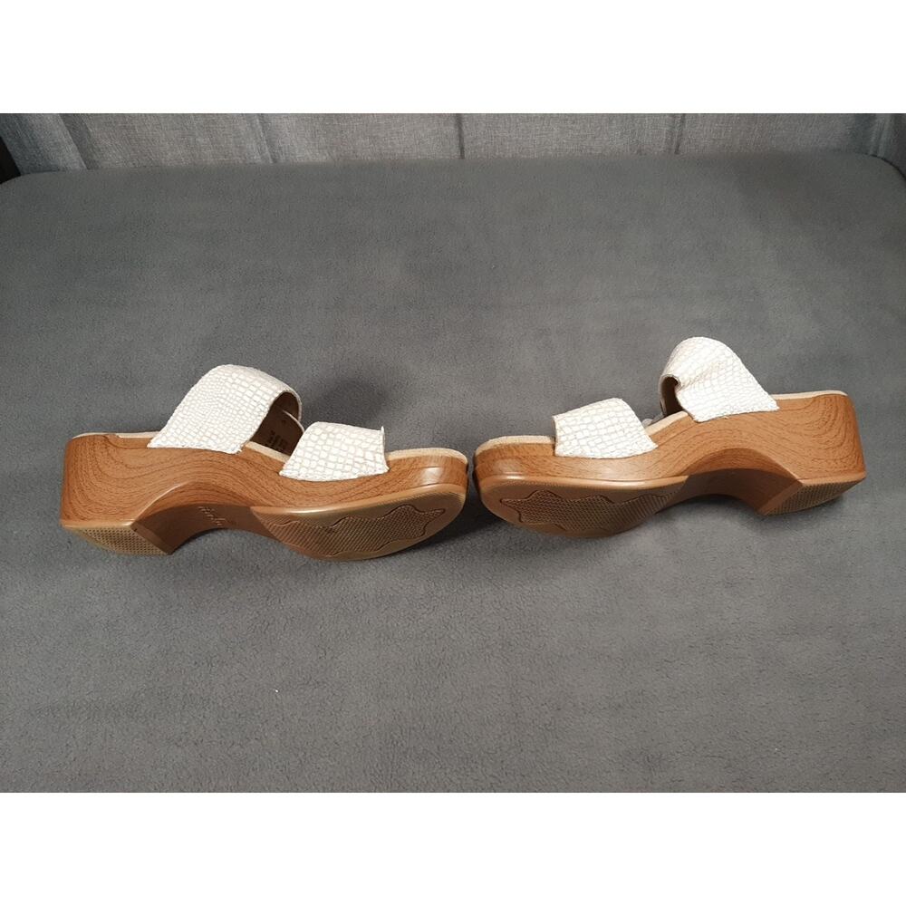 Dansko Slide Wedge Sandals 9841092200 Womens EU 40/US 9 White/Beige Travel - Picture 8 of 8